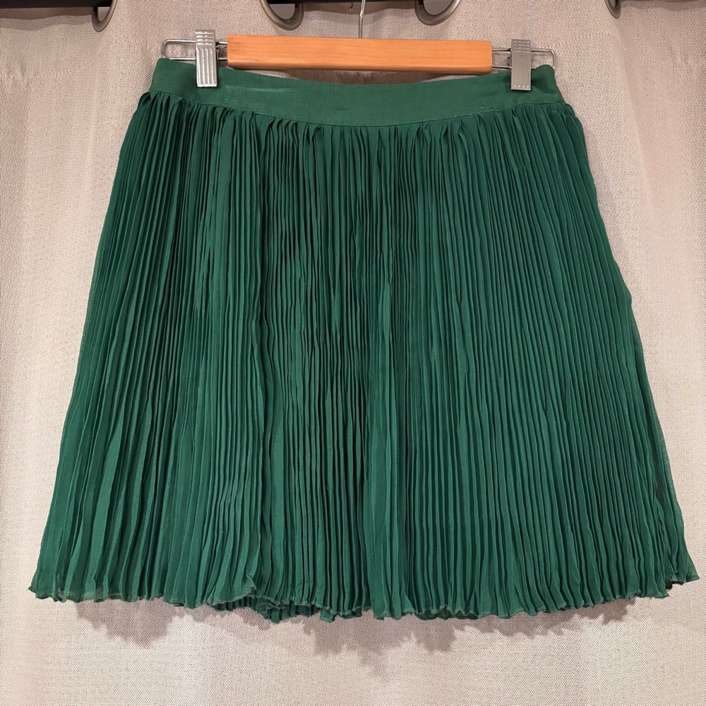 Club Monaco Forest Green Skater Skirt